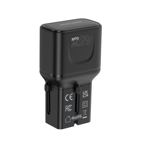 Mobile Origin 45W Travel Adapter EU/US/UK/AU PW26 Black (MO-PW26-BLK) - Image 9