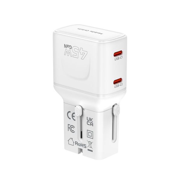Mobile Origin 45W Travel Adapter EU/US/UK/AU PW26 white (MO-PW26-WHT) - Image 11