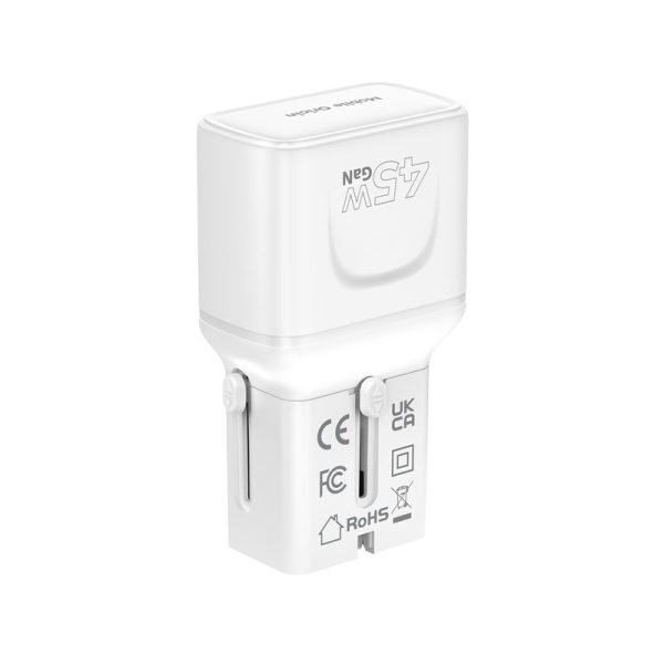 Mobile Origin 45W Travel Adapter EU/US/UK/AU PW26 white (MO-PW26-WHT) - Image 6