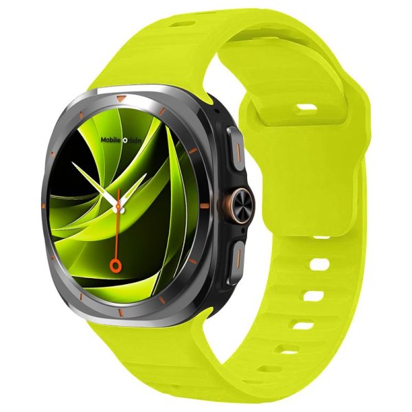 Mobile Origin Easy Strap Silicone Galaxy Watch Ultra 47mm Fluorescence Yellow (MO-SGWU-FYLW) - Image 6