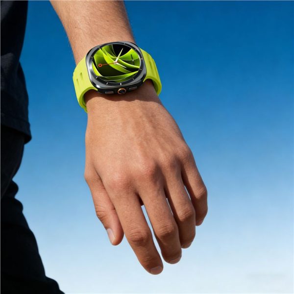 Mobile Origin Easy Strap Silicone Galaxy Watch Ultra 47mm Fluorescence Yellow (MO-SGWU-FYLW) - Image 8