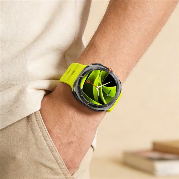 Mobile Origin Easy Strap Silicone Galaxy Watch Ultra 47mm Fluorescence Yellow (MO-SGWU-FYLW) - Image 9