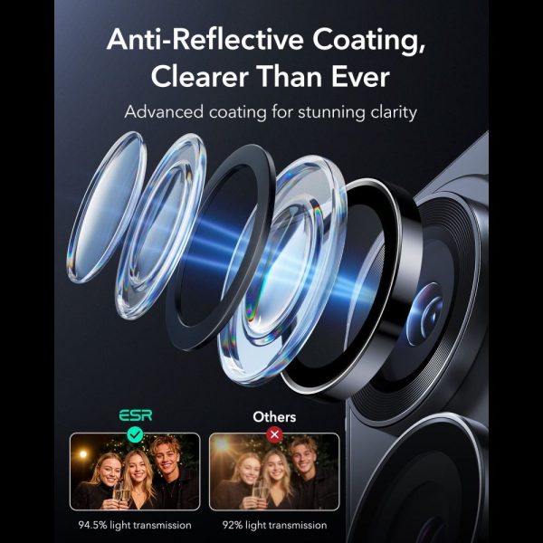 Προστατευτικό Φακών Κάμερας ESR Armorite Camera Protector – Samsung Galaxy S26 Ultra – Black - Image 5