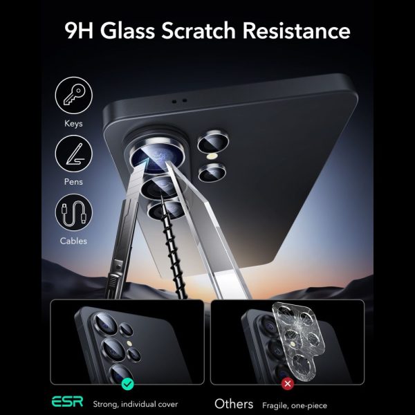 Προστατευτικό Φακών Κάμερας ESR Armorite Camera Protector – Samsung Galaxy S26 Ultra – Clear - Image 6