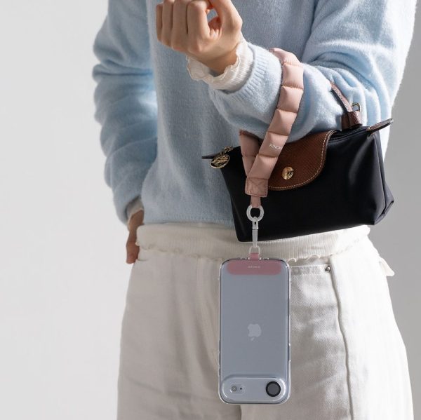 RINKGE HOLDER & PUFFER HAND STRAP FLORAL PINK - Image 3