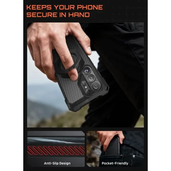 Θωρακισμένη Θήκη Supcase UB Grip Mag MagSafe – Samsung Galaxy S26 Ultra – Aramid - Image 6
