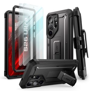 SUPCASE UNICORN BEETLE PRO & TEMPERED GLASS 2-PACK GALAXY S26 ULTRA BLACK