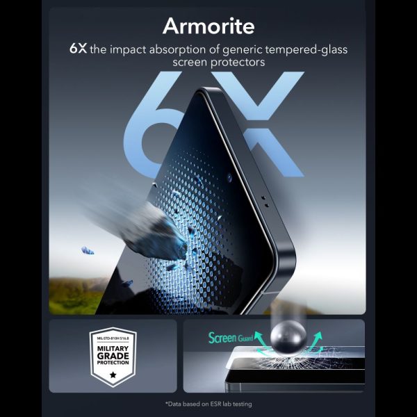 ESR ULTRAFIT ARMORITE TEMPERED GLASS 2-PACK GALAXY S26 ULTRA CLEAR - Image 5