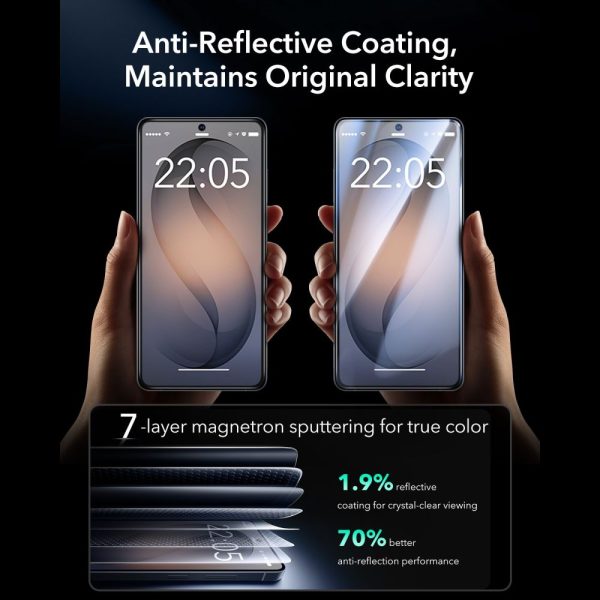 ESR ULTRAFIT ARMORITE TEMPERED GLASS 2-PACK GALAXY S26 ULTRA CLEAR - Image 6
