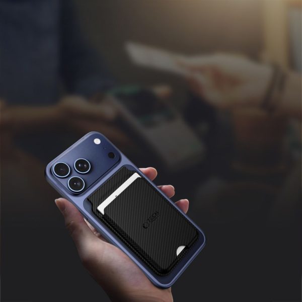 TECH-PROTECT MAGWALLET STAND MAGSAFE UNIVERSAL MAGNETIC CARD HOLDER CARBON - Image 4