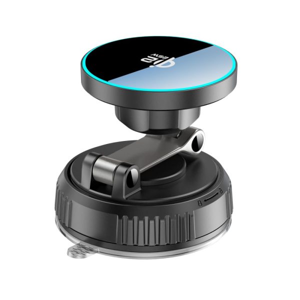 TECH-PROTECT MM25W-V8 QI2.2 MAGNETIC MAGSAFE WINDSHIELD & DASHBOARD CAR MOUNT WIRELESS CHARGER 25W BLACK - Image 6