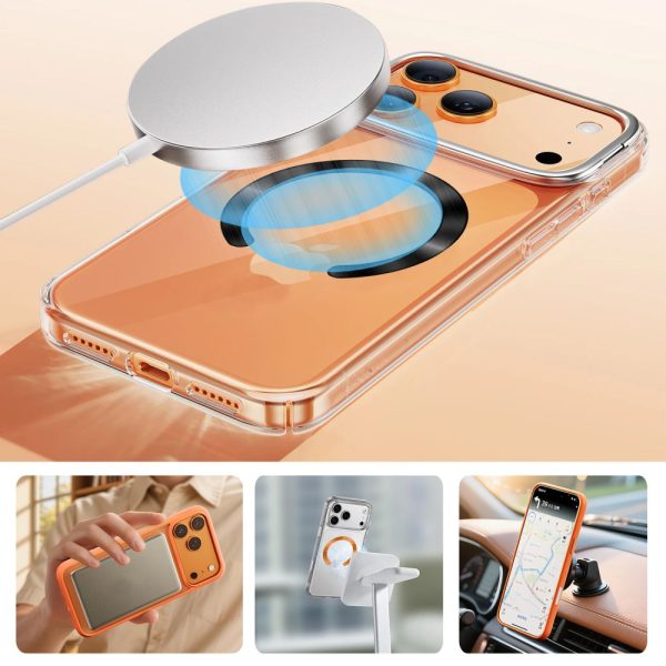 TECH-PROTECT MMP-210 MAGNETIC MAGSAFE RING 2-PACK BLACK & COSMIC ORANGE - Image 8