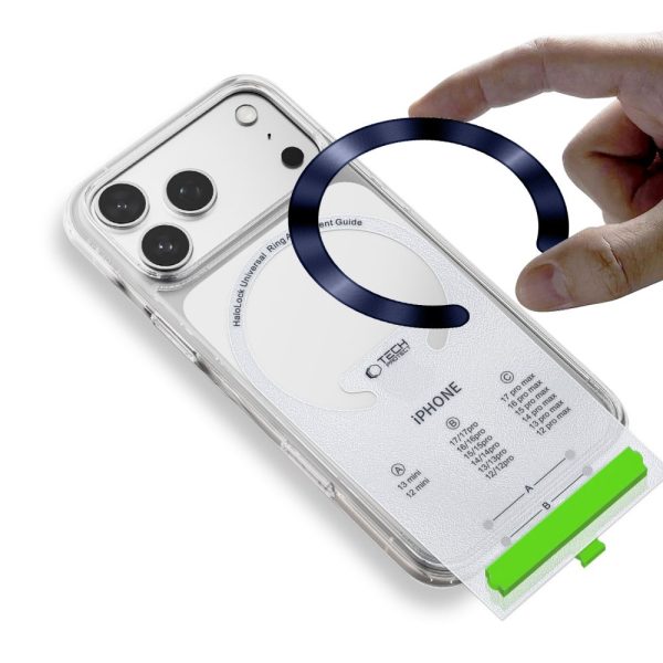 TECH-PROTECT MMP-210 MAGNETIC MAGSAFE RING 2-PACK DEEP BLUE & SILVER - Image 5