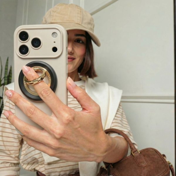 TECH-PROTECT MMR700 LAMANO MAGNETIC MAGSAFE PHONE RING BLACK/GOLD - Image 7