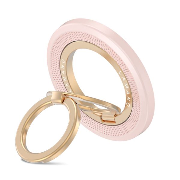 TECH-PROTECT MMR700 LAMANO MAGNETIC MAGSAFE PHONE RING PINK/GOLD - Image 2