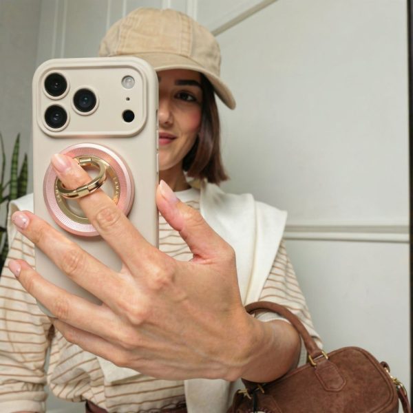 TECH-PROTECT MMR700 LAMANO MAGNETIC MAGSAFE PHONE RING PINK/GOLD - Image 7