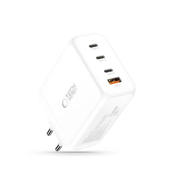 TECH-PROTECT NC200W-GAN 4-PORT NETWORK CHARGER PD 200W / QC3.0 WHITE - Image 2