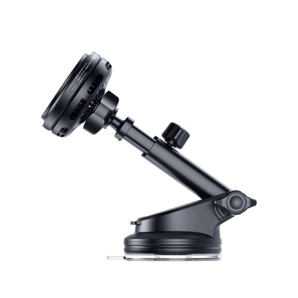 TECH-PROTECT V9 ARCTICBOOST MAGNETIC MAGSAFE DASHBOARD & VENT CAR MOUNT WIRELESS CHARGER 25W QI2.2 BLACK - Image 4