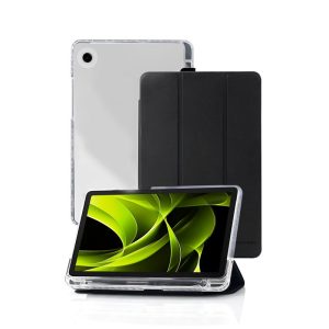 Θήκη Mobile Origin Easy Tablet Case Samsung Galaxy Tab A9 Black Transparent με Βάση και Υποδοχή Stylus