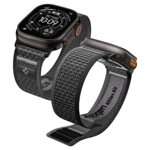 Σπορ λουράκι Spigen Athlex Air 2 Active Band για Apple Watch σε χρώμα Black Gray