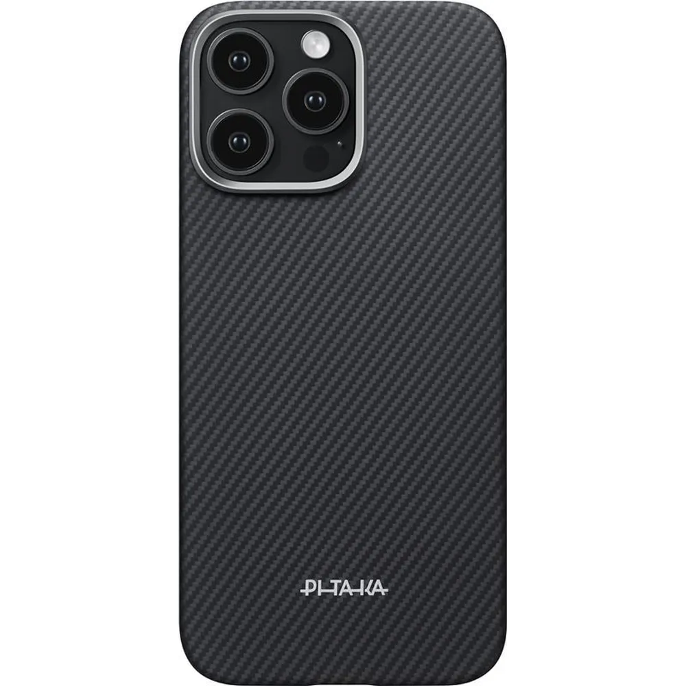 Θήκη iPhone 16 Pro Max Pitaka Ultra-Slim Case PitaTap Black / Grey - Image 2