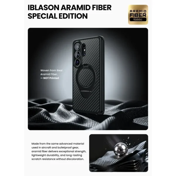 Θωρακισμένη Θήκη Supcase Cosmo Mag Aramid MagSafe – Samsung Galaxy S26 Ultra – Black - Image 4