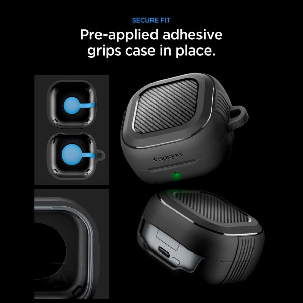 Θήκη Spigen Rugged Armor για Samsung Galaxy Buds 4 / 4 Pro – Matte Black (ACS11200) - Image 10