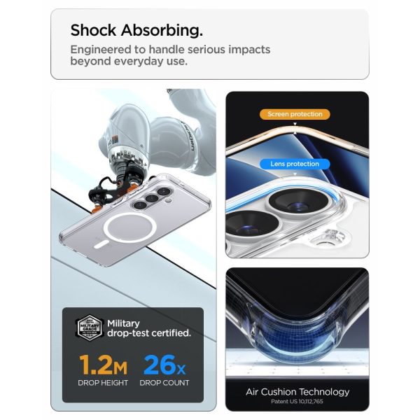 Θήκη Spigen Ultra Hybrid Mag MagSafe για Samsung Galaxy S26 – Clear White (ACS10734) - Image 11