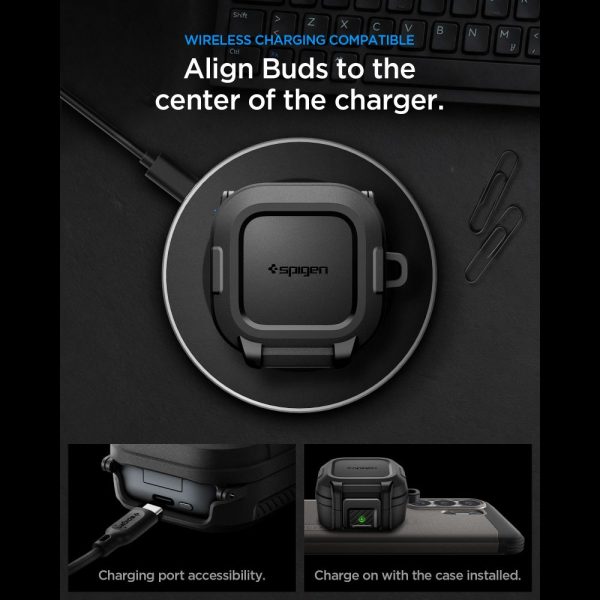 Θήκη Spigen Lock Fit για Samsung Galaxy Buds 4 / 4 Pro – Matte Black (ACS11202) - Image 11