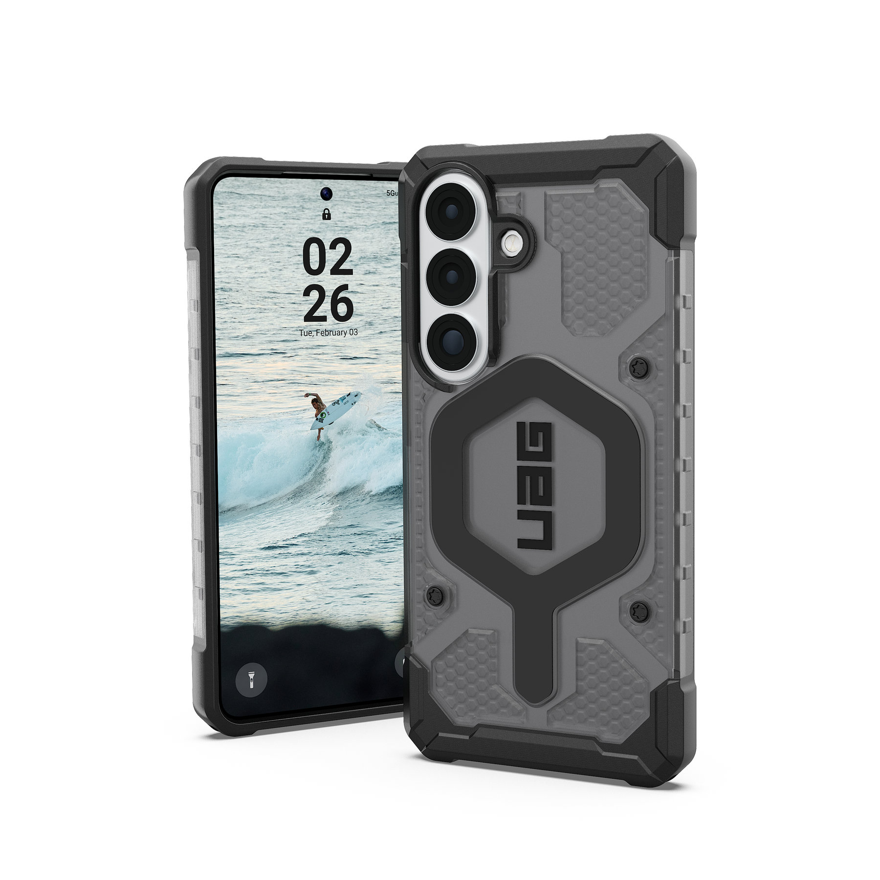 Θήκη UAG Pathfinder Clear – Samsung Galaxy S26 – Ash / Black