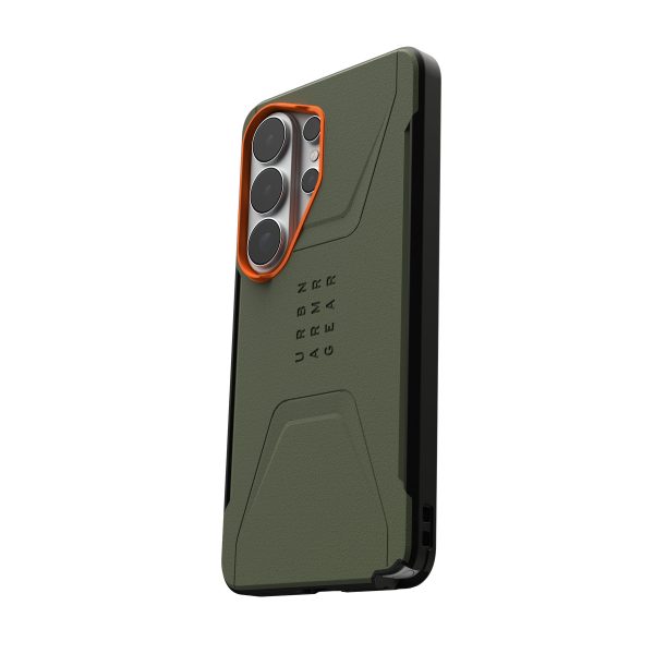 Θήκη UAG Civilian – Samsung Galaxy S26 Ultra – Olive Drab / Orange - Image 11