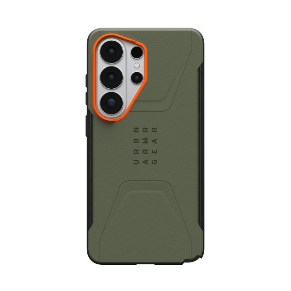 Θήκη UAG Civilian – Samsung Galaxy S26 Ultra – Olive Drab / Orange - Image 4