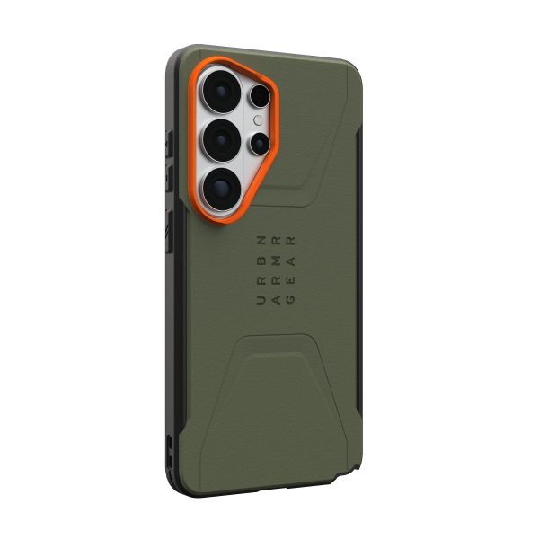 Θήκη UAG Civilian – Samsung Galaxy S26 Ultra – Olive Drab / Orange - Image 6