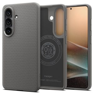 Γκρι ματ θήκη Spigen Liquid Air MagSafe με ανάγλυφο μοτίβο για το Samsung Galaxy S26+ Plus