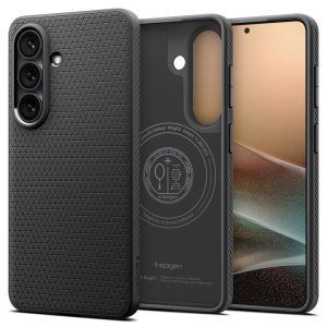 Μαύρη ματ θήκη Spigen Liquid Air MagSafe με μαγνητικό δακτύλιο για το Samsung Galaxy S26