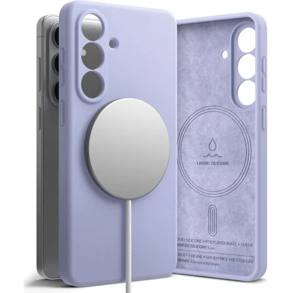 Θήκη Samsung Galaxy S26 Ringke Silicone Magnetic MagSafe Lavender - Image 4
