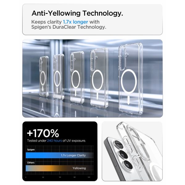 Θήκη Spigen Ultra Hybrid Mag MagSafe για Samsung Galaxy S26+ Plus – Clear White (ACS10709) - Image 7