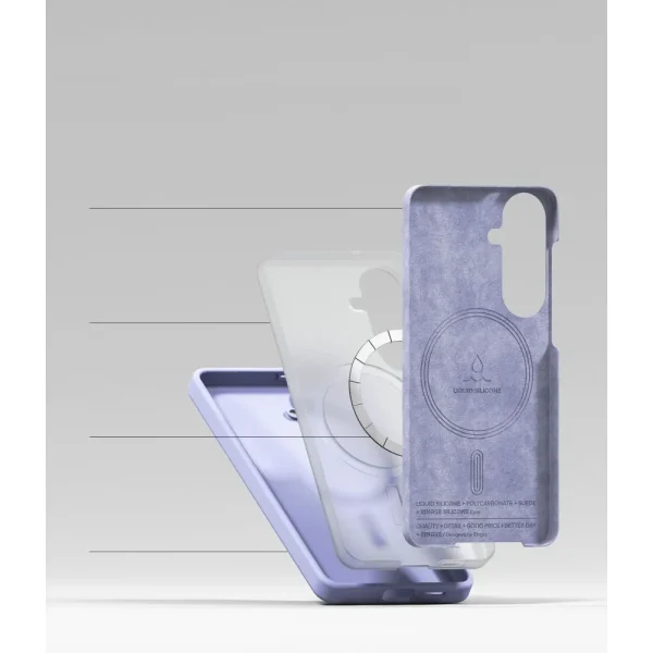 Θήκη Samsung Galaxy S26 Ringke Silicone Magnetic MagSafe Lavender - Image 6