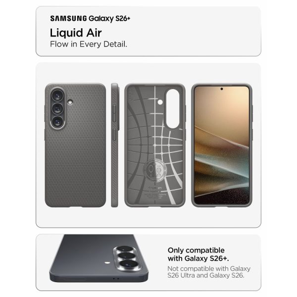 Θήκη Spigen Liquid Air για Samsung Galaxy S26+ Plus – Marble Grey (ACS11211) - Image 6