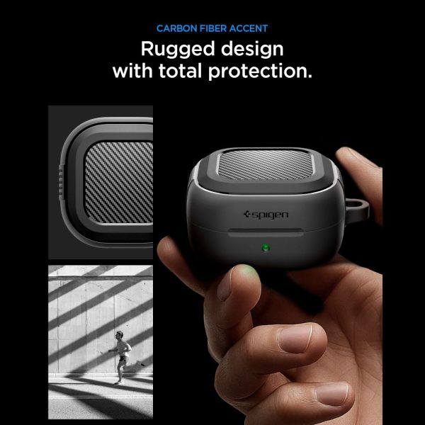 Θήκη Spigen Rugged Armor για Samsung Galaxy Buds 4 / 4 Pro – Matte Black (ACS11200) - Image 8