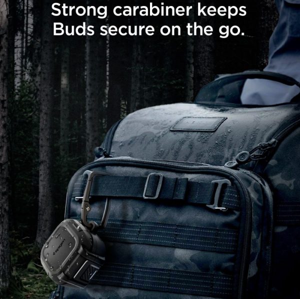 Θήκη Spigen Lock Fit για Samsung Galaxy Buds 4 / 4 Pro – Matte Black (ACS11202) - Image 8