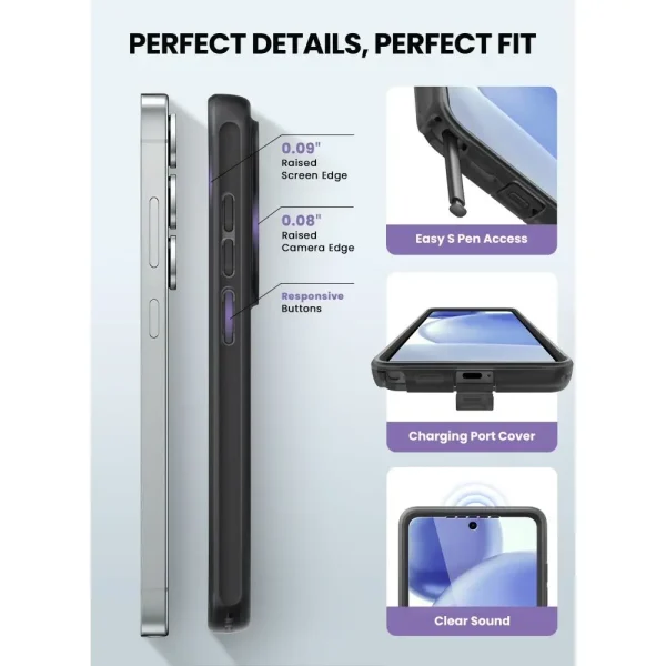 Θωρακισμένη Θήκη Supcase Cosmo Mag MagSafe με Προστασία Οθόνης – Samsung Galaxy S26 Ultra – Frost Black - Image 5