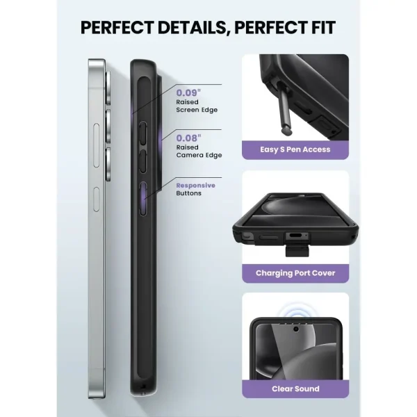 Θωρακισμένη Θήκη Supcase Cosmo Mag Aramid MagSafe – Samsung Galaxy S26 Ultra – Black - Image 5