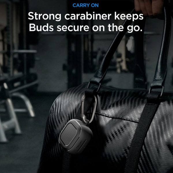 Θήκη Spigen Rugged Armor για Samsung Galaxy Buds 4 / 4 Pro – Matte Black (ACS11200) - Image 9