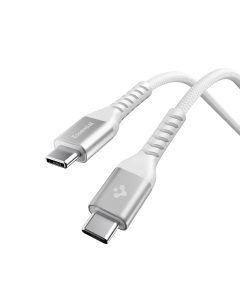 Λευκό καλώδιο Spigen EB10010CCA Essential USB-C σε USB-C 100W μήκους 1 μέτρου