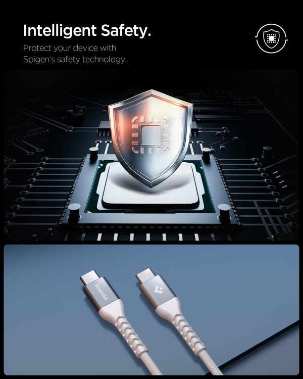Καλώδιο Spigen EB10010CCA Essential USB-C σε USB-C 100W 100cm – White (ACA11102) - Image 7