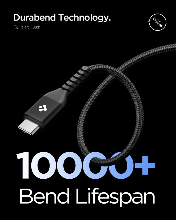Καλώδιο Spigen EB10010CCA Essential USB-C σε USB-C 100W 100cm – Black (ACA11103) - Image 6