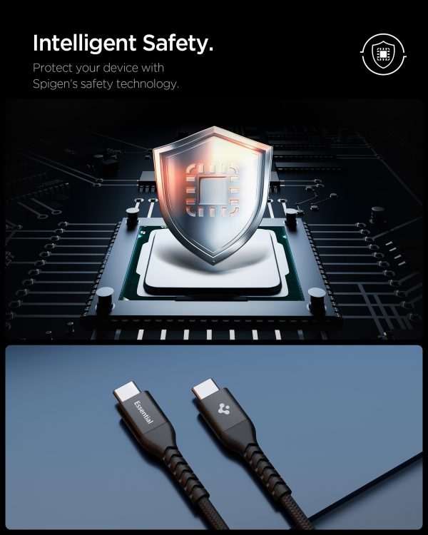 Καλώδιο Spigen EB10010CCA Essential USB-C σε USB-C 100W 100cm – Black (ACA11103) - Image 7