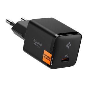 Φορτιστής τοίχου Spigen Essential EE301EU-GAN 30W USB-C All Black ACH09493