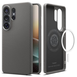 Γκρι θήκη Spigen Liquid Air MagSafe με γεωμετρικό μοτίβο για το Samsung Galaxy S26 Ultra